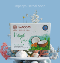 Herbal bathing soap enriched with dhurva, karanja and coconut oil