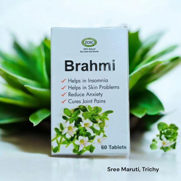 Brahmi Tablets – Natural Brain and Memory Booster from Bacopa Monnieri Herb