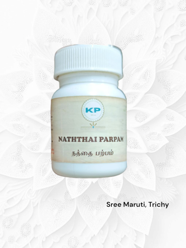 Nathai Parpam Bottle by Kaviraj Pharma – Siddha Medicine for Kidney and Urinary Health