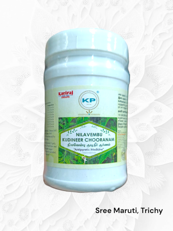Nilavembu Kudineer Churnam – Siddha Herbal Powder for Fever and Immunity by Kaviraj Pharma
