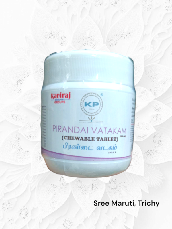 Pirandai Vatagam Tablets by Kaviraj Pharma – Herbal Digestive and Bone Health Supplement