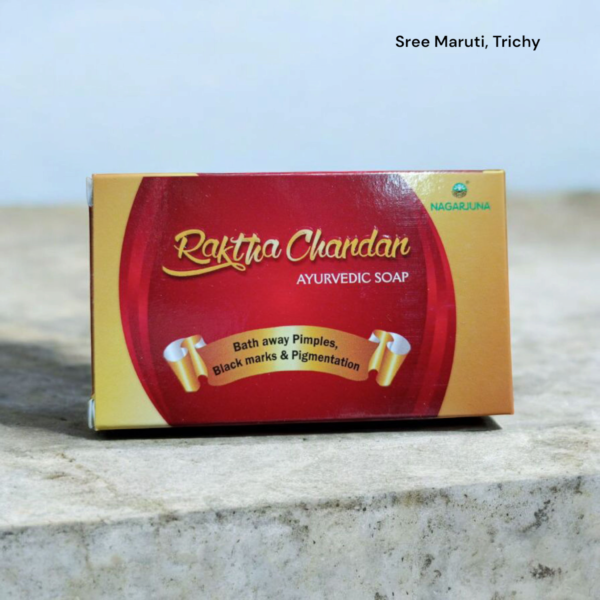 Nagarjuna Rakthachandan Herbal Soap – Red Sandalwood Ayurvedic Soap Bar