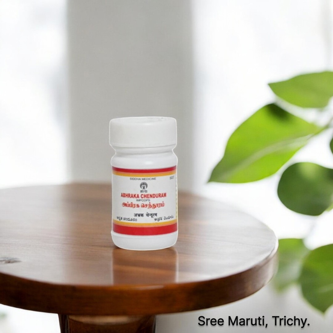 Abhraka Chenduram – Herbo-mineral Siddha formulation for respiratory, energy, and immune support.