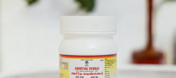 Amirtha Vennai – Siddha herbal ointment for burns, wounds, and skin ailments.