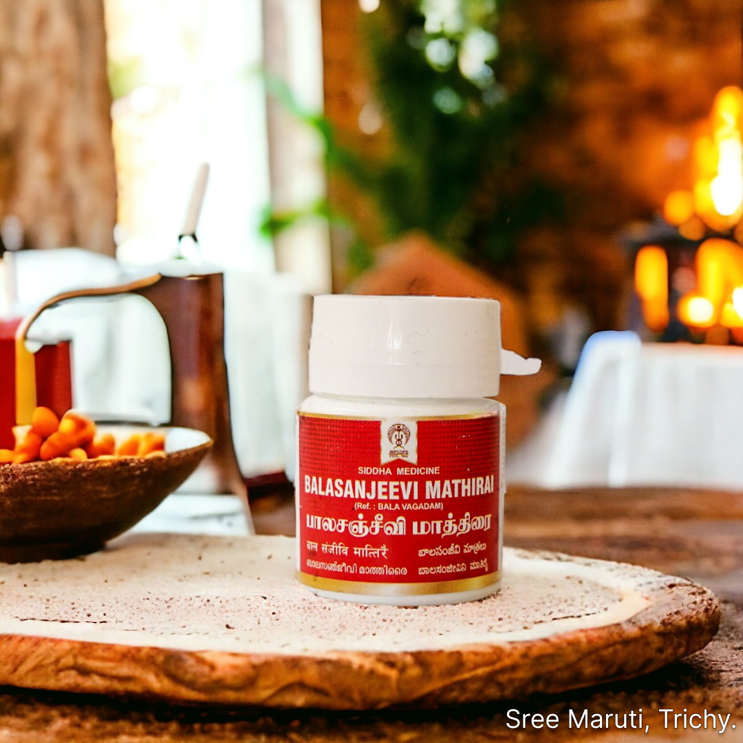 Bala Sanjeevi Mathirai – Herbal Siddha tablet to boost strength, immunity, and wellness.