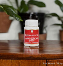 Gunma Gudoori – Siddha herbal medicine for abdominal tumors, bloating, and digestive balance.