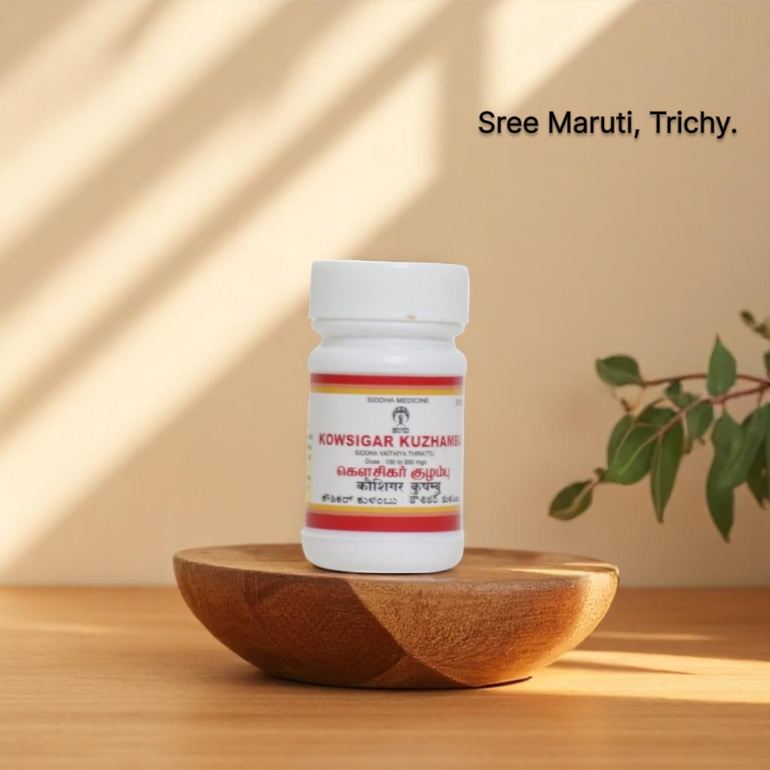 Kowsigar Kuzhambu – Siddha external remedy for eczema, fungal infections, and chronic skin diseases.