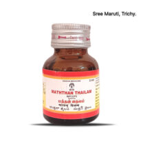 Maththan Thailam – Siddha medicinal oil for eczema, ulcers, skin rashes, and promoting healthy wound healing.