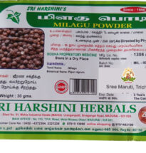 Black pepper powder in a bowl with whole peppercorns – herbal remedy for digestion and stomach pain