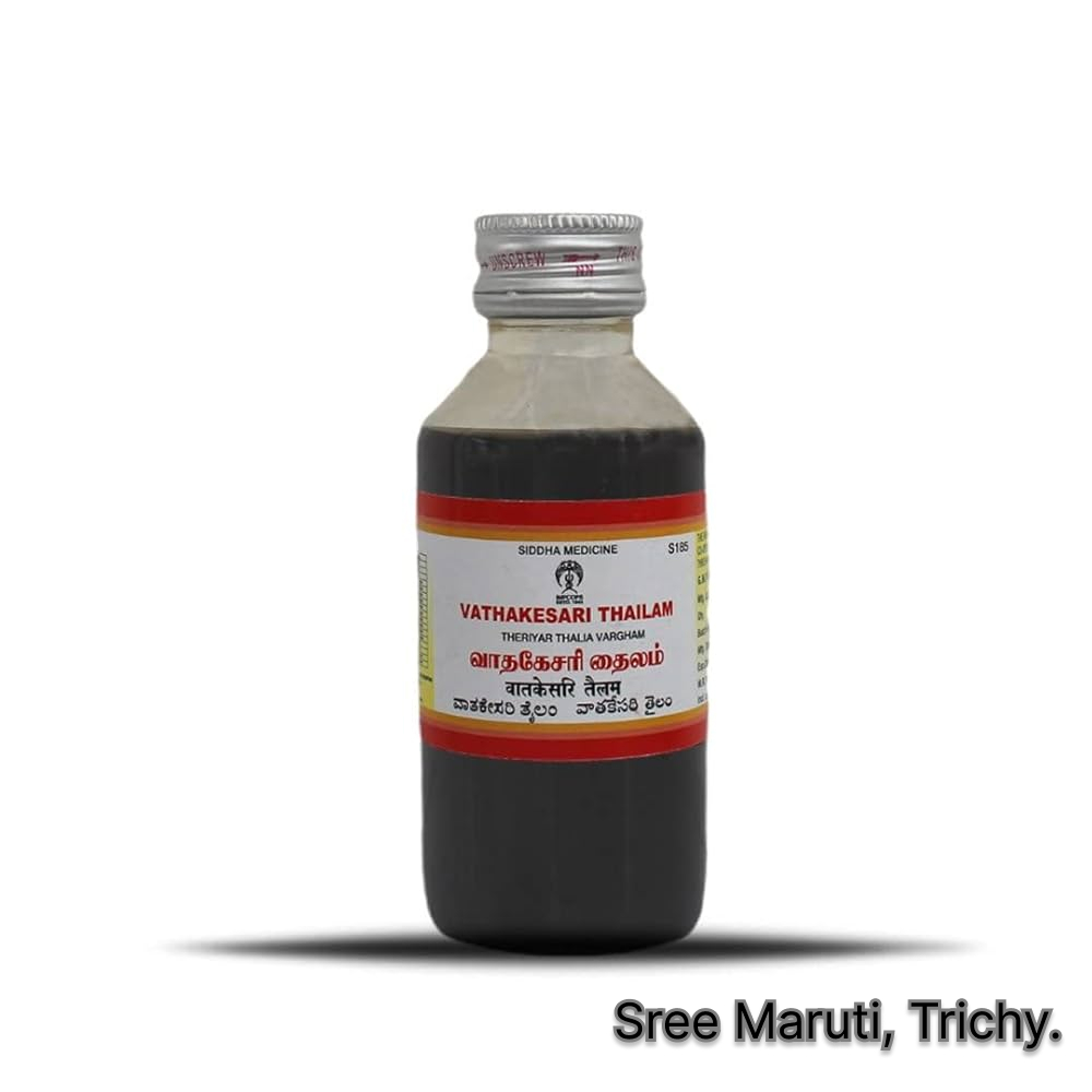 Vathakesari Thailam – Herbal Siddha medicated oil for Vatha relief and joint support.