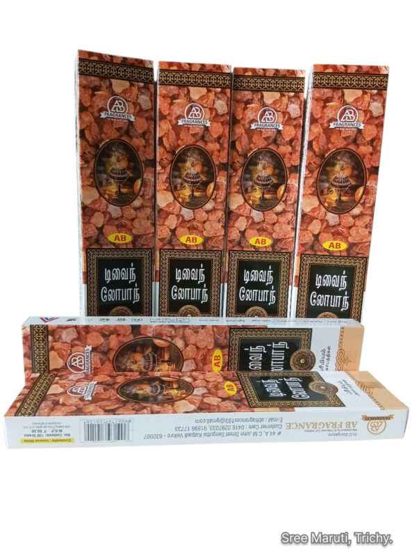 AB Fragrances Divine Lobster Incense Sticks with smoke in incense holder.