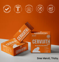 Cervijith Capsule pack for neck pain, cervical spondylosis, and frozen shoulder relief.