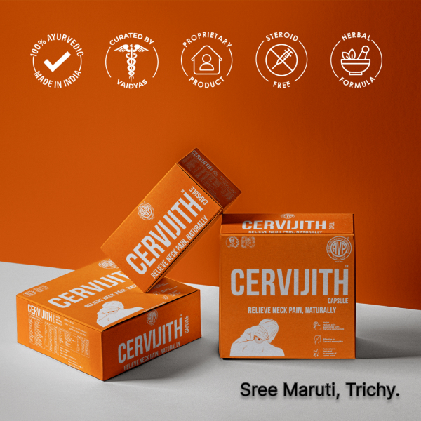 Cervijith Cream – Herbal Ayurvedic cream for neck and shoulder pain relief.