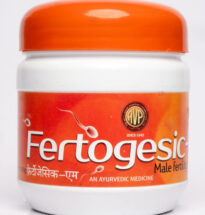 Fertogesic M Granules – Ayurvedic herbal supplement for male infertility, oligospermia, and general debility.