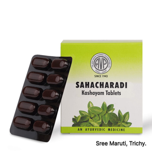 Ayurvedic medicine from Ashtanga Hrudaya useful for Adhakaya Vata, lower limb pain, sciatica, varicose veins, and swelling, made with Sahachara, Suradaru, and Nagara.