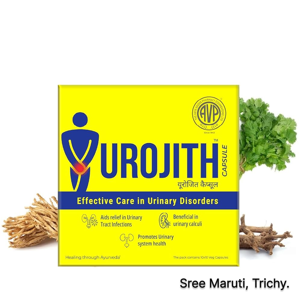 Urojith Capsule – Ayurvedic medicine for UTI, urinary calculi, and kidney health.