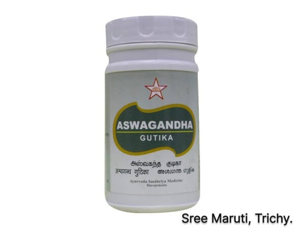Ashwagandha Tablets with roots and powder for strength, vitality, and stress relief