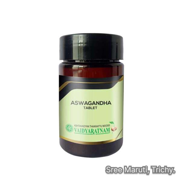 Ashwagandha Tablets with roots – Ayurvedic supplement for stress, energy, and immunity.