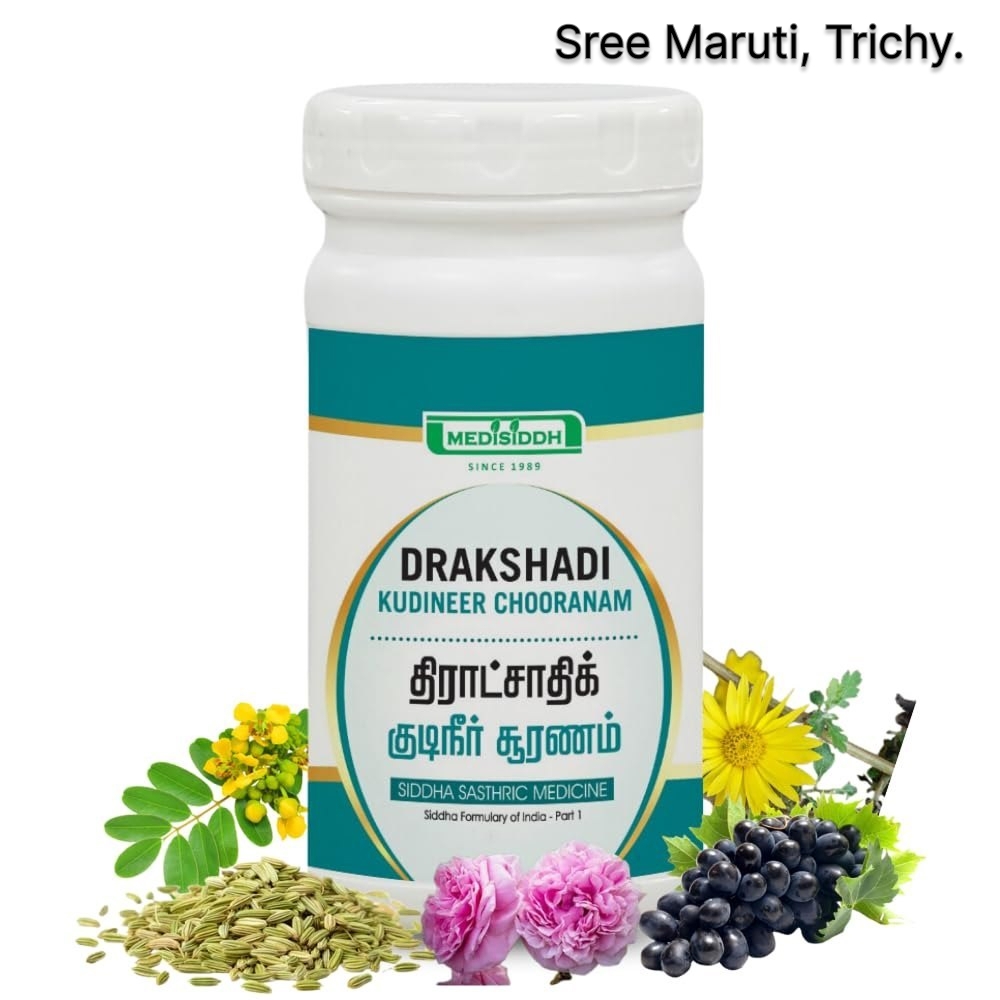 Drakshadi Kudineer Chooranam powder with grapes and herbs