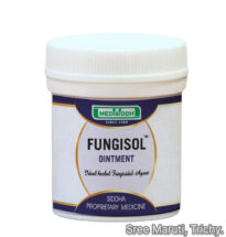 Fungisol Ointment for fungal infections with natural herbal background.