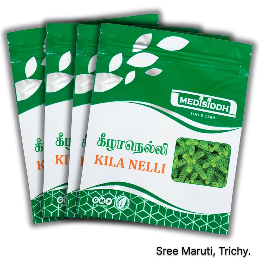 Kilanelli Chooranam herbal powder with Phyllanthus niruri plant for immunity and piththa balance