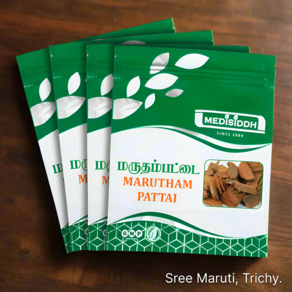 Marutham Pattai Chooranam powder with Terminalia arjuna bark pieces