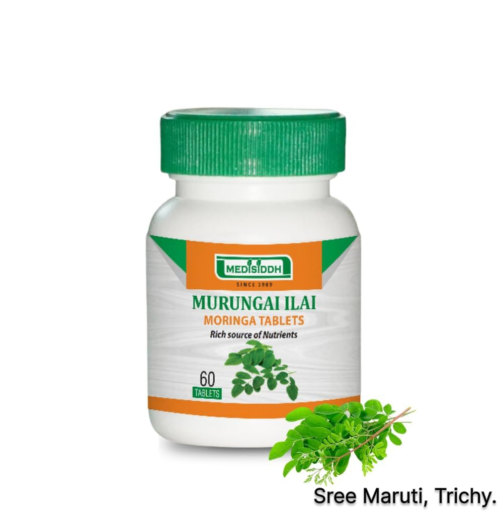 Herbal Murungai tablets with moringa leaves for bone and joint health.