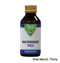 Nalpamaradi Thailam Ayurvedic oil for pigmentation, blemishes, skin brightening, and tan removal.