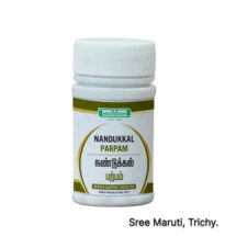 Nandukkal Parpam Siddha medicine with mineral stones and powder.
