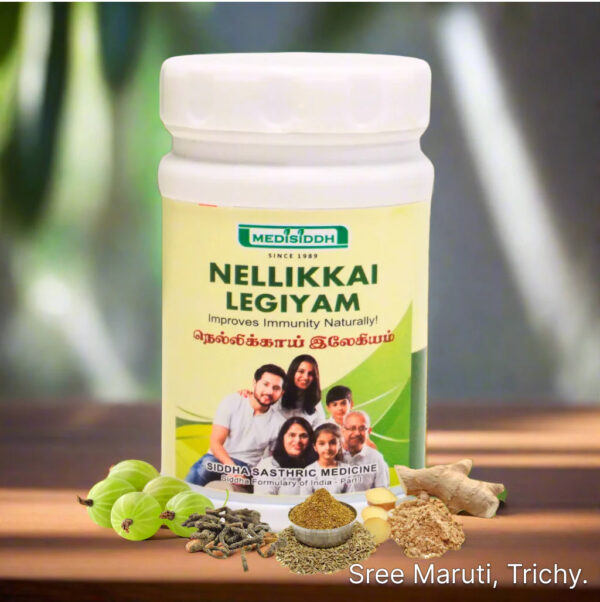 Nellikai Ilagam herbal paste with fresh amla fruits for immunity and infection protection