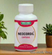 Neocordil Capsule pack with herbal design and heart health symbol