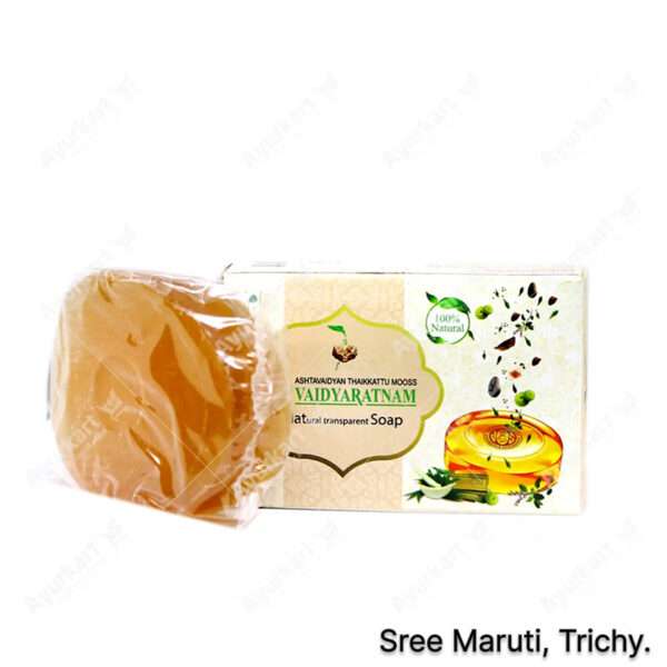 Oushadha Soap bar with Ayurvedic herbs for healthy skin.