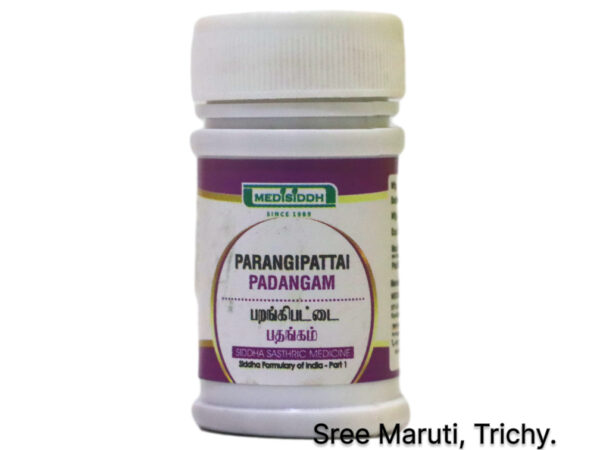 Parangipattai Padangam Siddha medicine for diabetes, skin, dental, and inflammatory health.