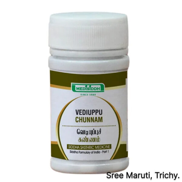 Vediuppu Chunnam mineral powder for urinary tract infection relief