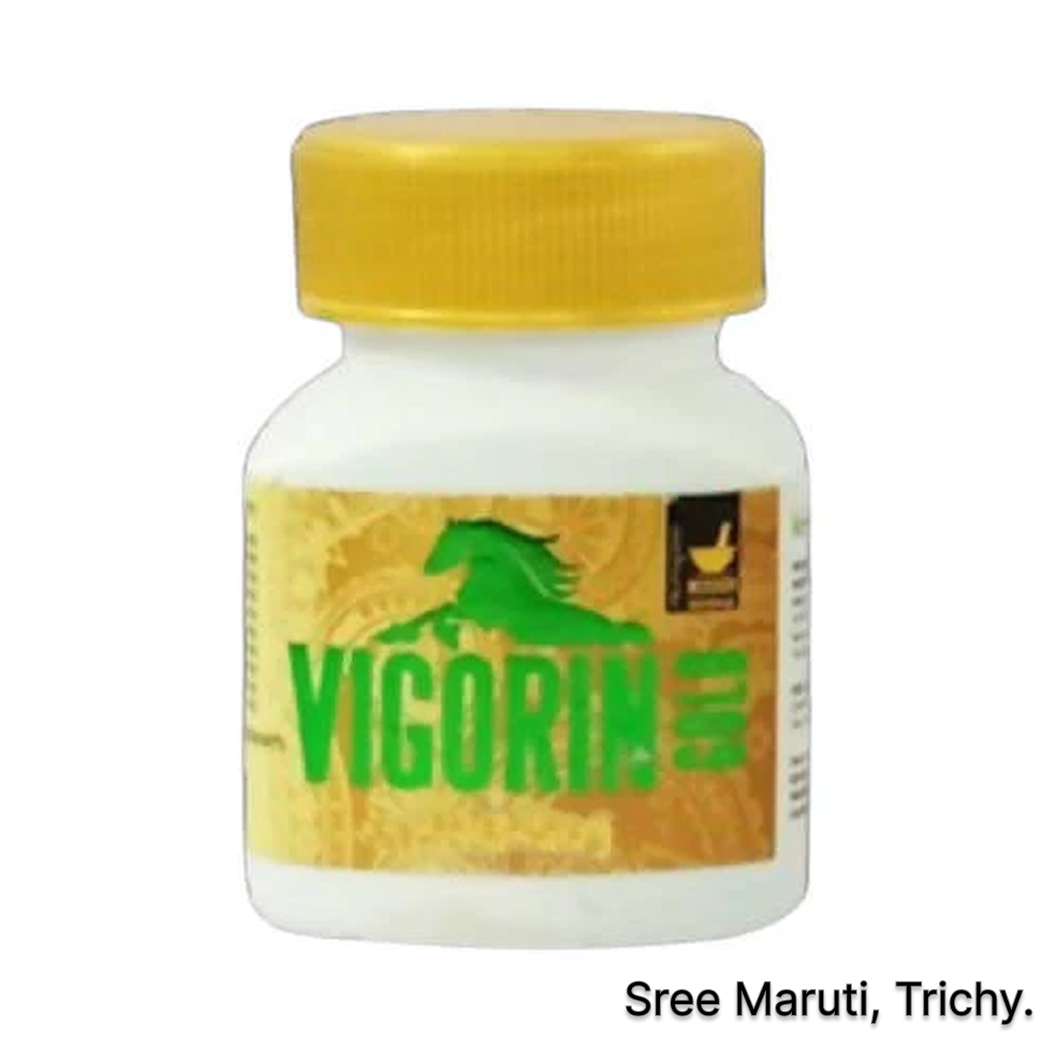 Vigorin Gold Capsule pack with herbal ingredients for male reproductive health