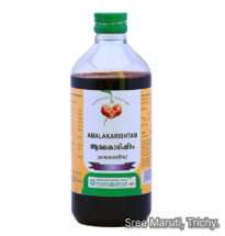 Amalakarishtam Ayurvedic fermented herbal tonic for digestion, immunity, and general health.