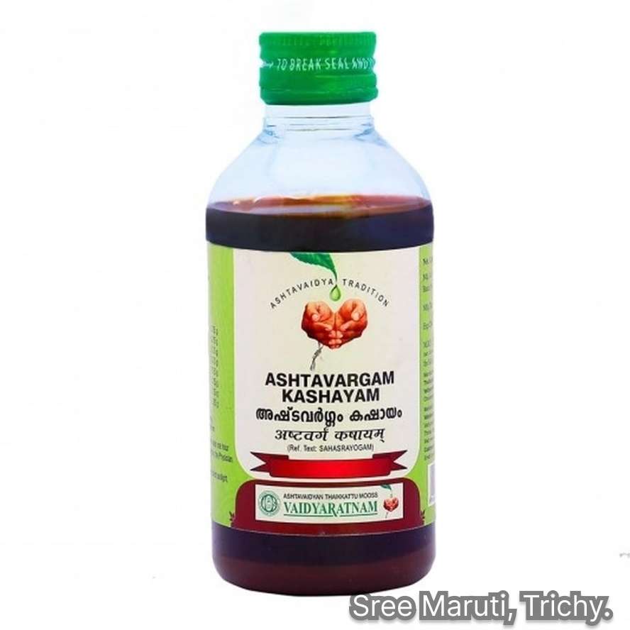 Ashtavargam Kashayam Ayurvedic herbal decoction used for arthritis and rejuvenation.