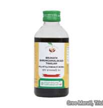 Bruhath Bhrungamalakadi Thailam Ayurvedic hair oil for hair growth, premature greying prevention, and relaxation.