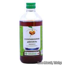 Chandanasavam Ayurvedic medicine for urinary tract health, cooling the body, and balancing pitta dosha.