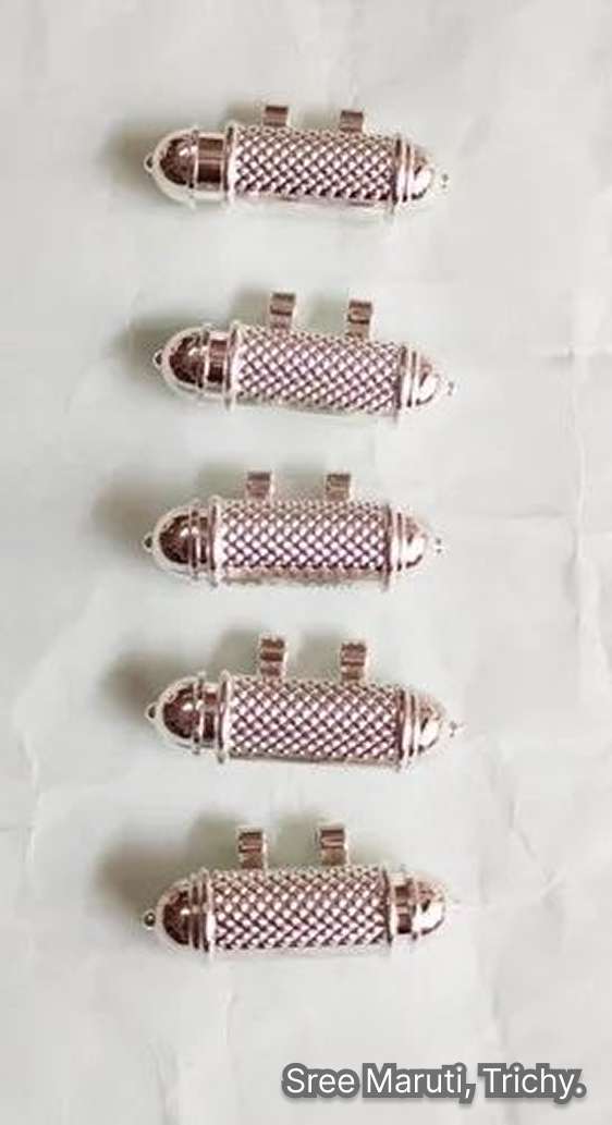 Silver Tabiz (No. 495) openable amulet for protection from evil eyes and negativity, suitable for men, women, and kids.