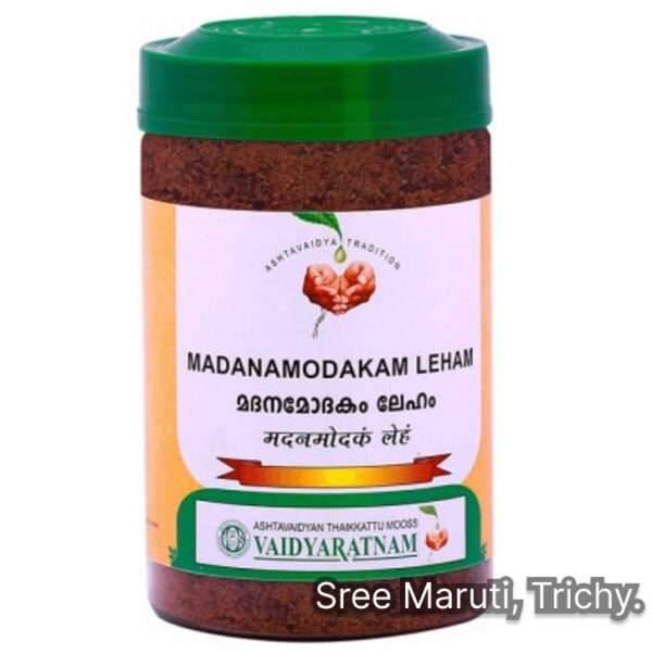 Madanamodakam Leham Ayurvedic herbal jam for libido enhancement, fertility, and stamina.
