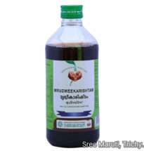 Mrudweekarishtam Ayurvedic fermented tonic made from grapes for rejuvenation, digestion, and vitality.