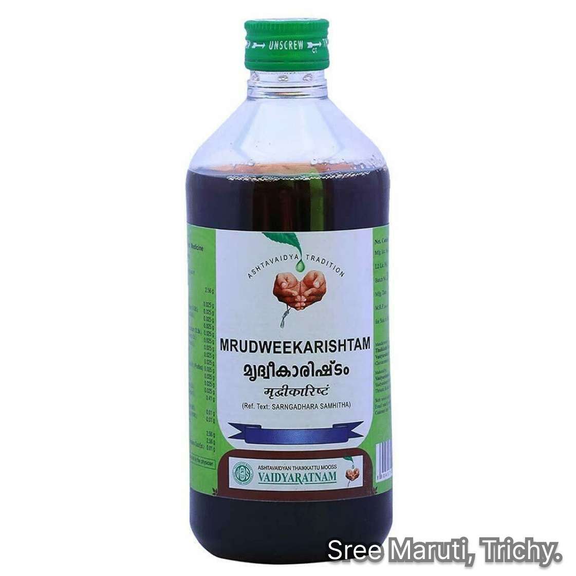 Mrudweekarishtam Ayurvedic fermented tonic made from grapes for rejuvenation, digestion, and vitality.