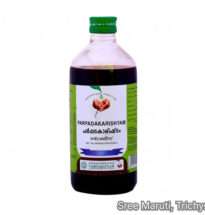 Parpadakarishtam Ayurvedic herbal tonic for cooling, detoxification, and skin health.