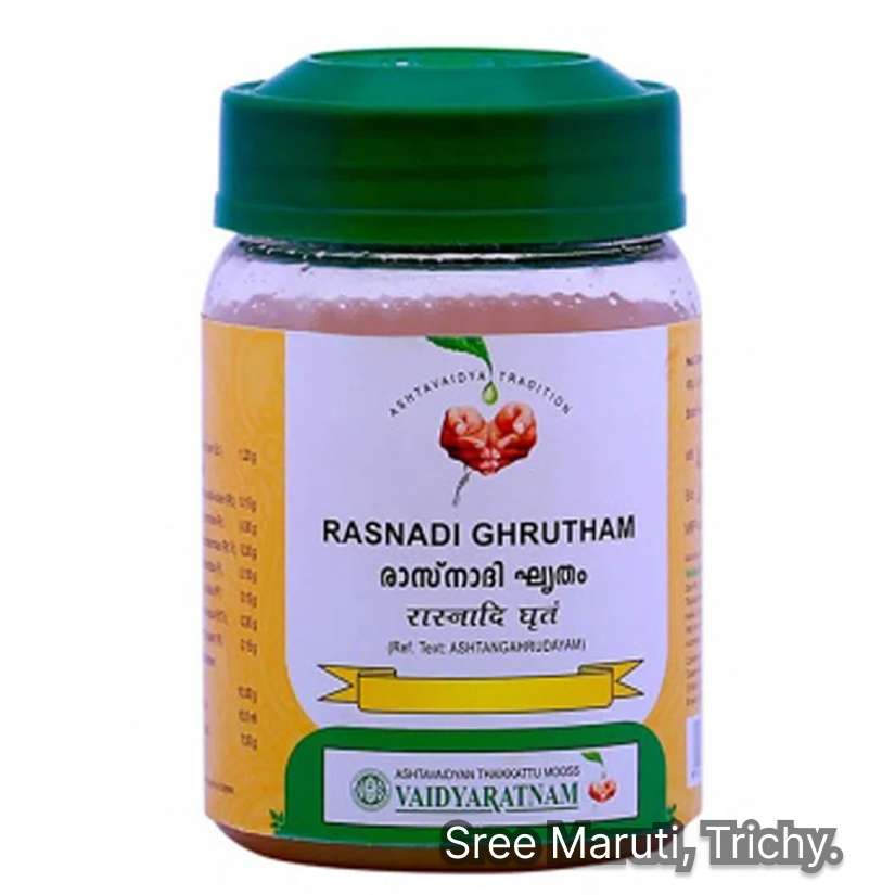 Rasnadi Ghrutham Ayurvedic ghee for arthritis, sciatica, and neurological support.