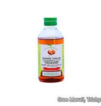 Rasnadi Thailam Ayurvedic head oil with Rasna, sandalwood, and camphor for headache relief.