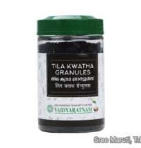 Thila Kwatham Ayurvedic medicine made from sesame seeds for joint health and Vata-related disorders.