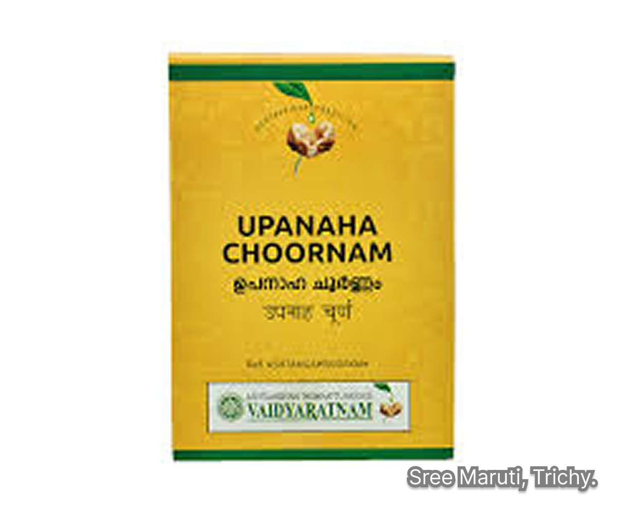 Upanaha Choornam Ayurvedic herbal powder used as a warm poultice for arthritis, joint pain, and inflammation relief.