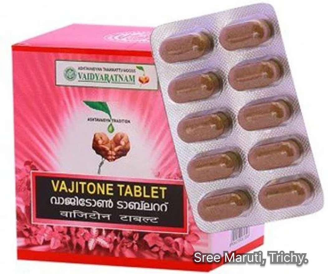 Vajitone Tablets Ayurvedic medicine for male sexual health, stamina, and reproductive support.