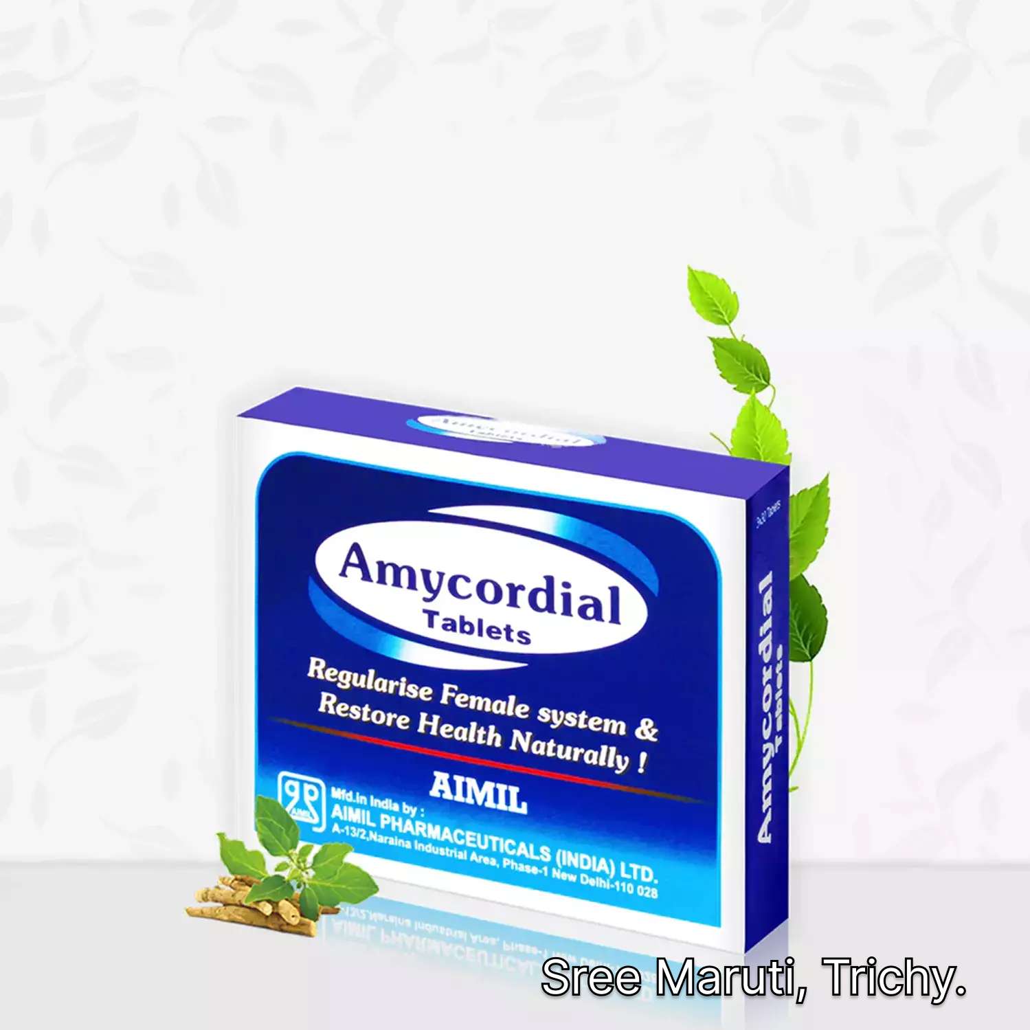 Amycordial Tablets for period regulation, menstrual pain relief, and women’s hormonal balance.